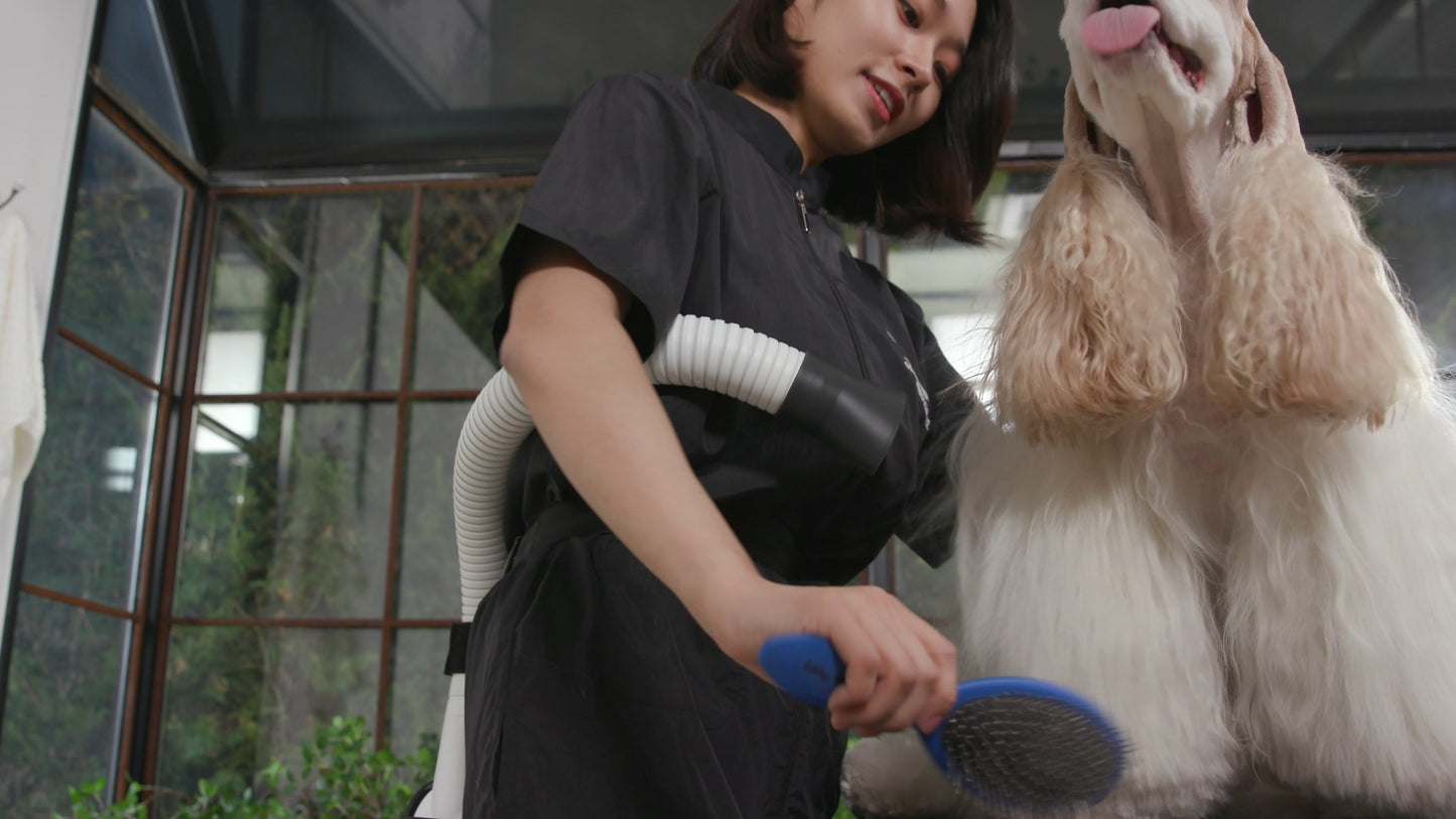 duz V3 Mobile Pet Dryer Kit: 2-in-1 Quiet Portable & Hands-Free Dryer with Holster, Stress-Free Drying for Dogs and Cats, Ideal for Professional Mobile Groomers