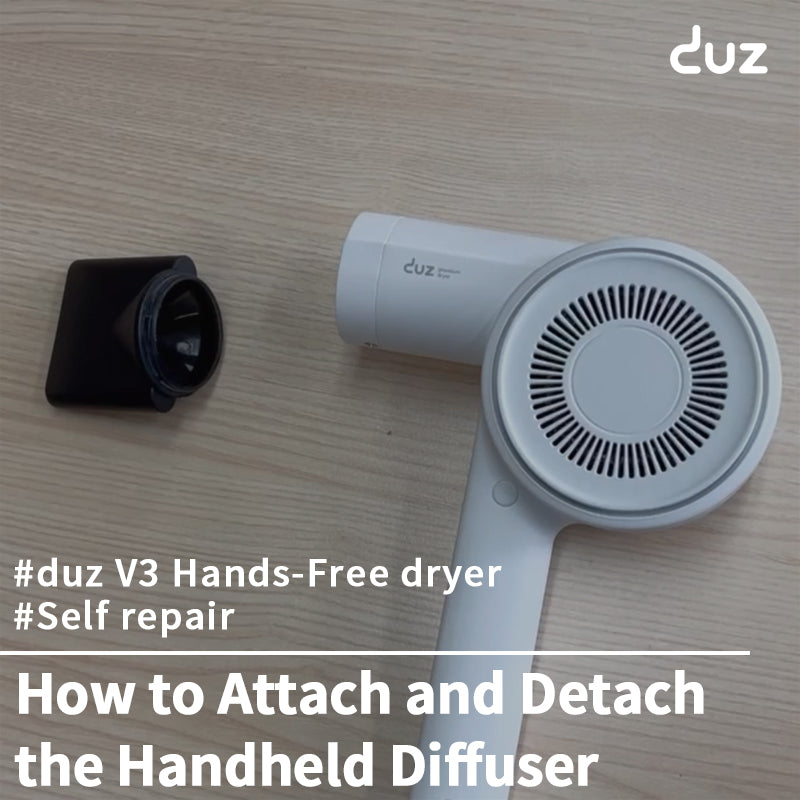 [duz dryer / Self repair] How to Attach and Detach a Handheld Diffuser.